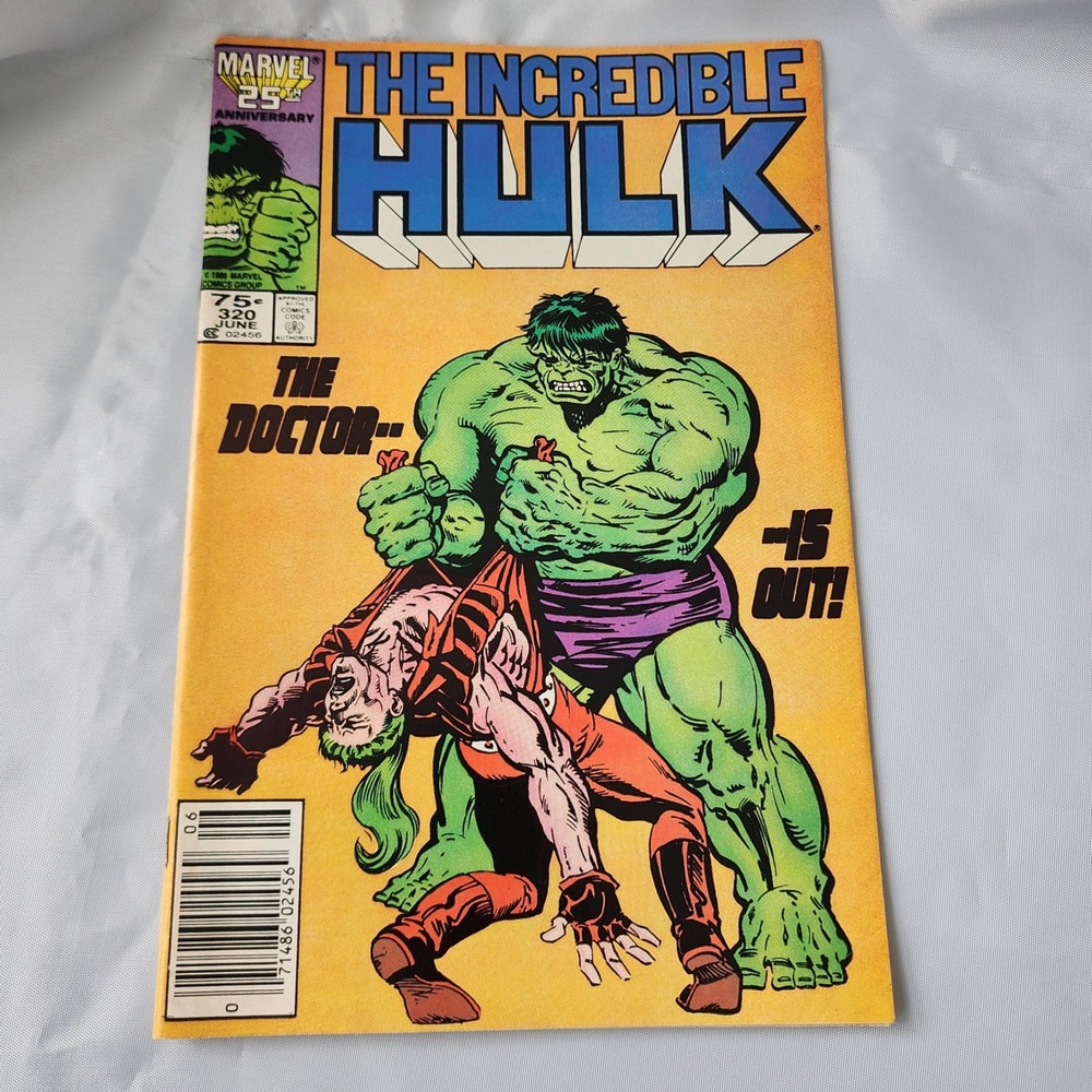 Incredible Hulk #320 Comic Book Marvel 25th Anniversary June 1986 News Stand FN